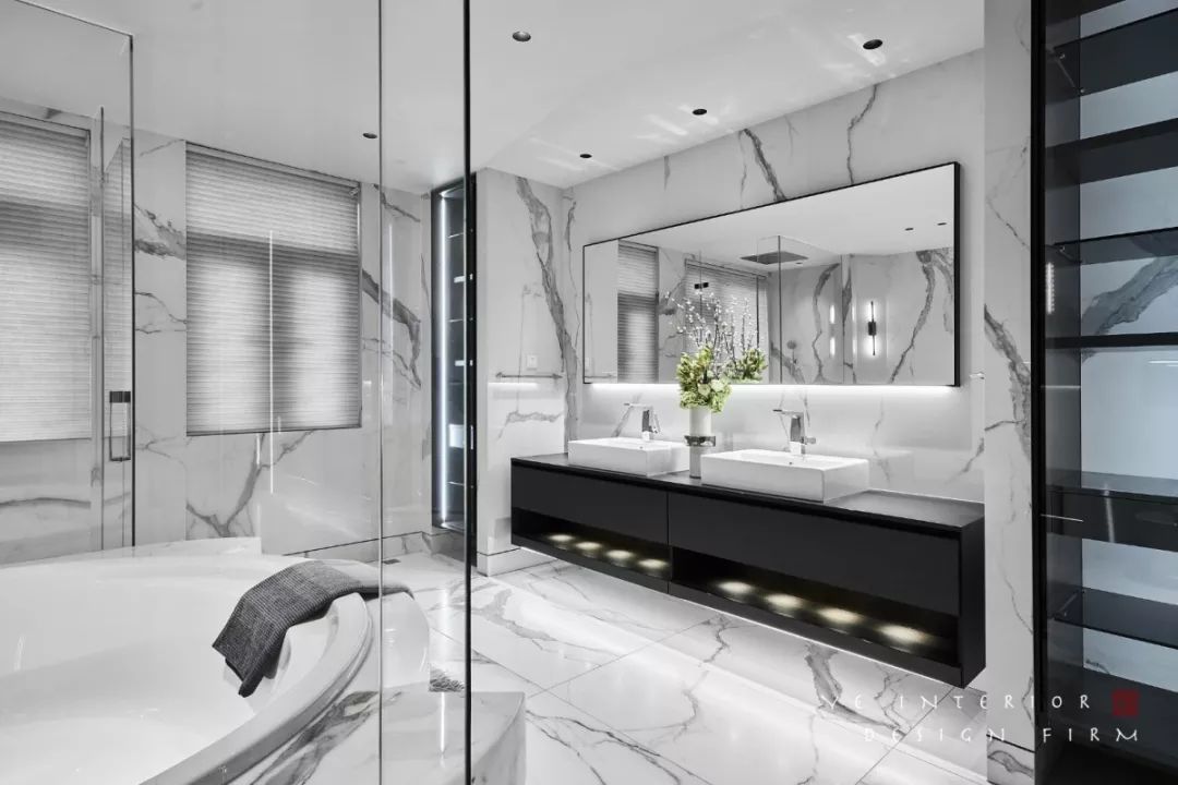 玉环滨江壹号别墅,演绎意式轻奢与现代极简的优雅空间-59