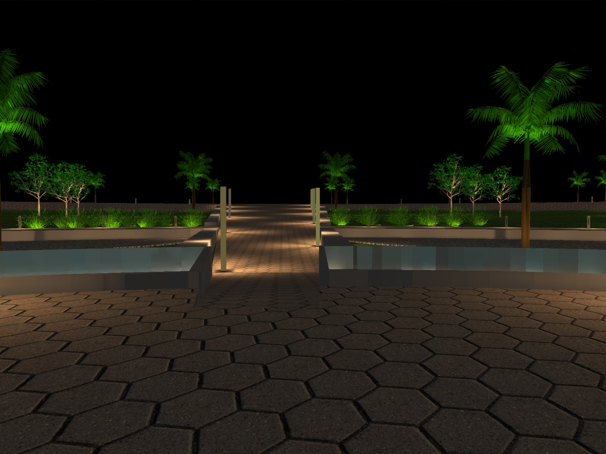 Main Square Landscape Lighting design-20