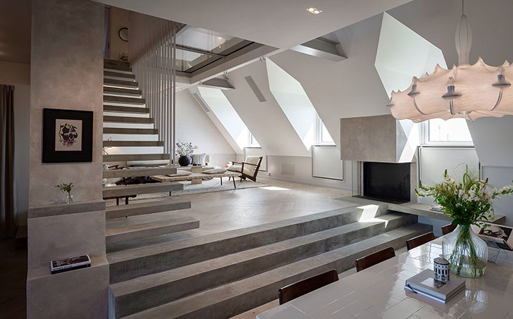 斯德哥尔摩 160 平米现代简约风格顶层公寓-14