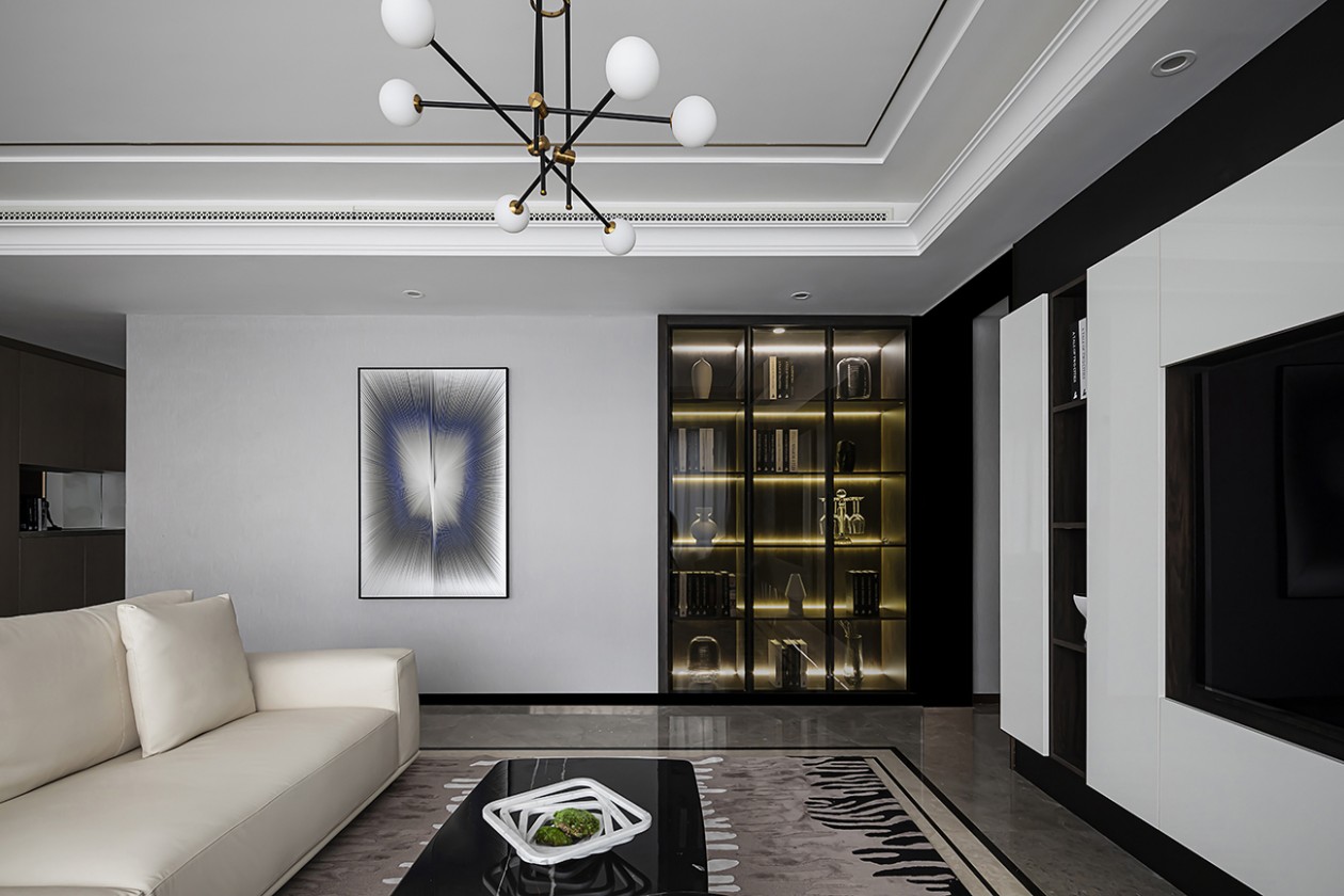 奥体精装修,颠覆空间感觉收纳隐形门呈现精致简约风-6