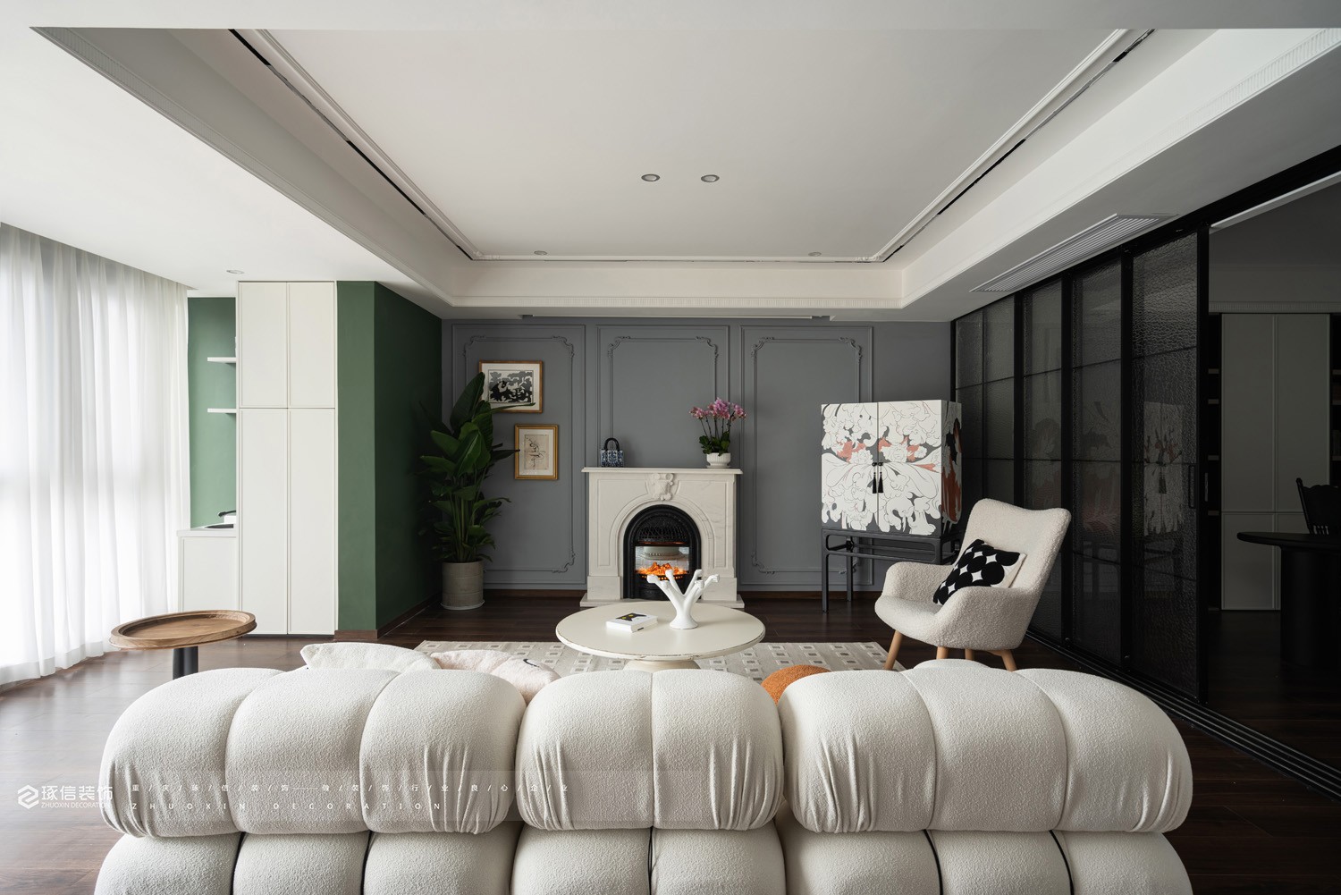 230 平美式混搭之家丨琢信装饰-22