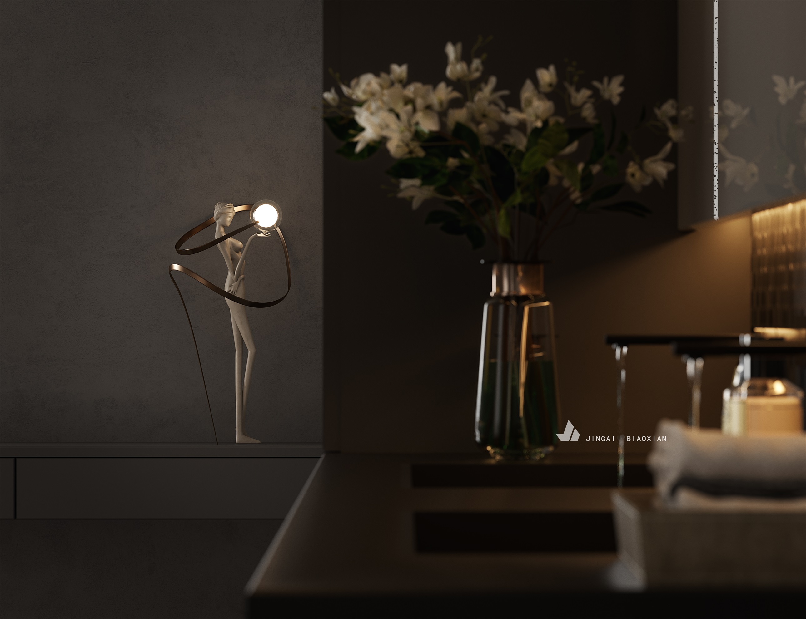 金该视觉呈现的时尚办公空间丨朱晨毅-21