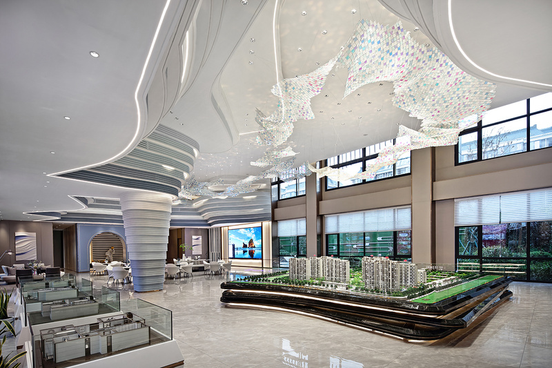 马鞍山中梁时代江来售楼处——自然意象与现代艺术的完美融合-6