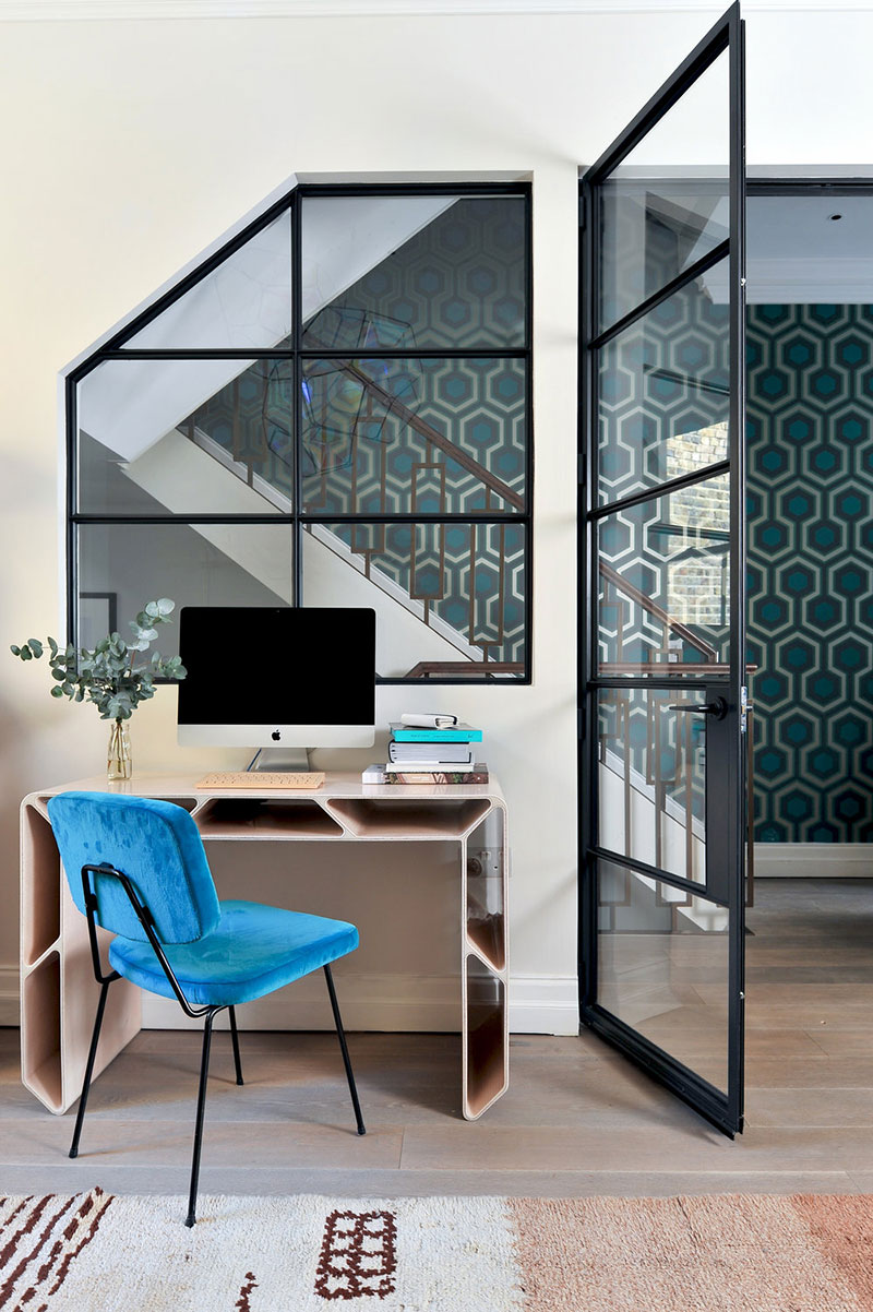 伦敦彩色家庭住宅，混搭风格演绎活力空间-12