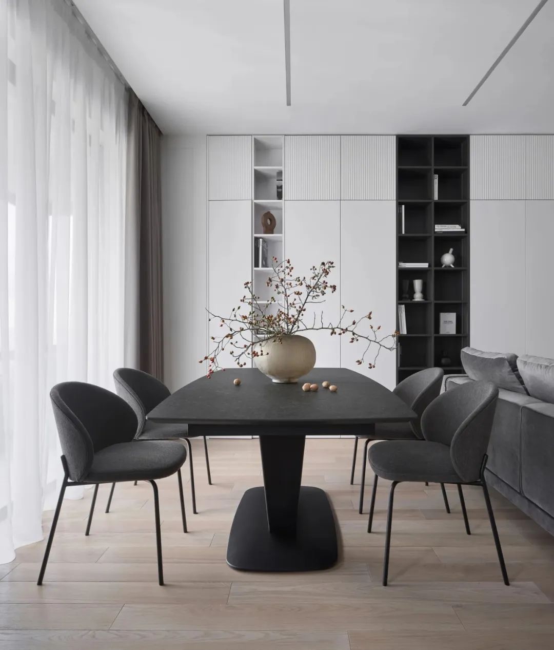 川谷堂 115㎡高级灰设计丨LINES design bureau-12