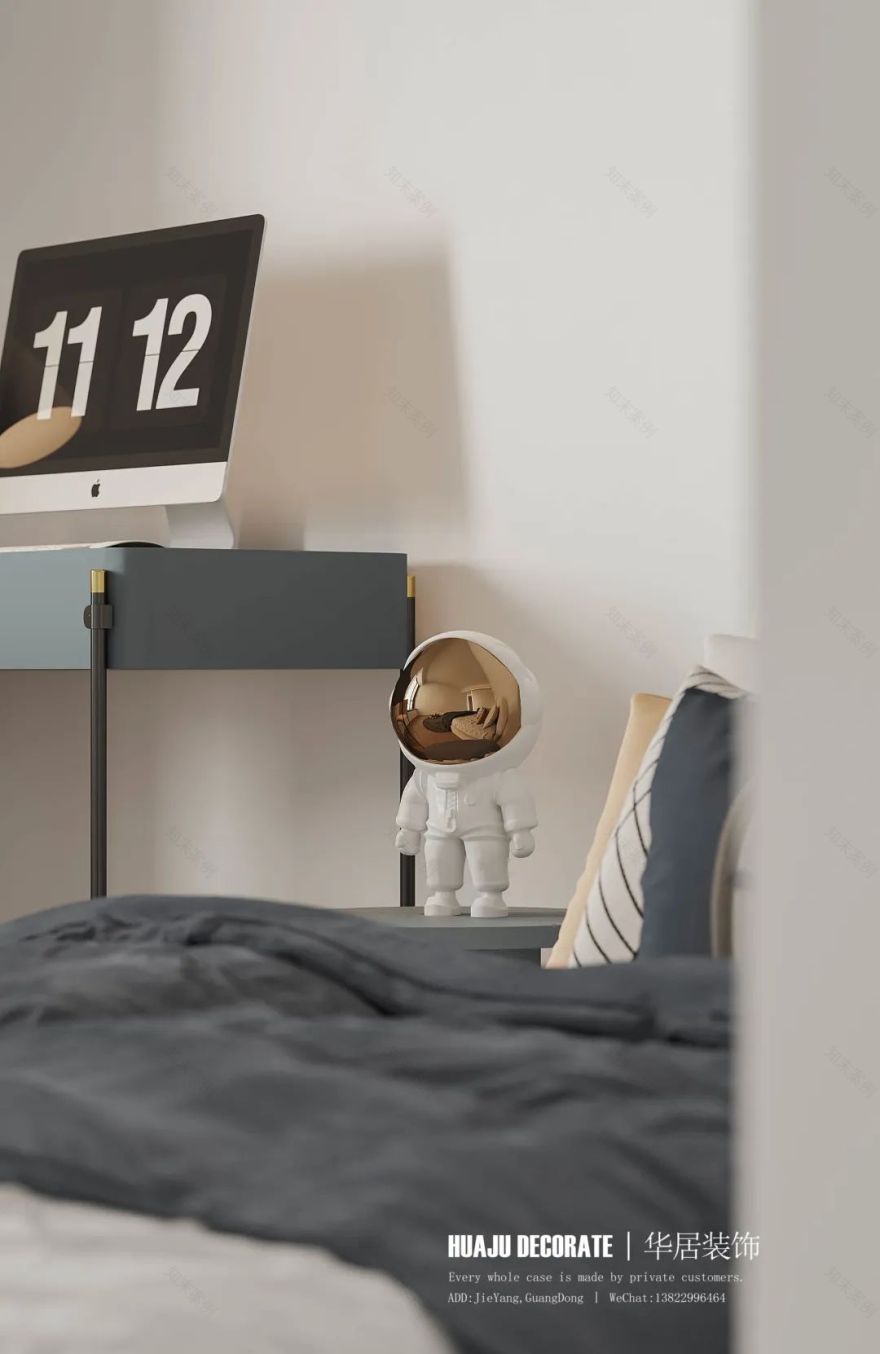 榕江四季城大平层现代简约设计丨华居装饰-58