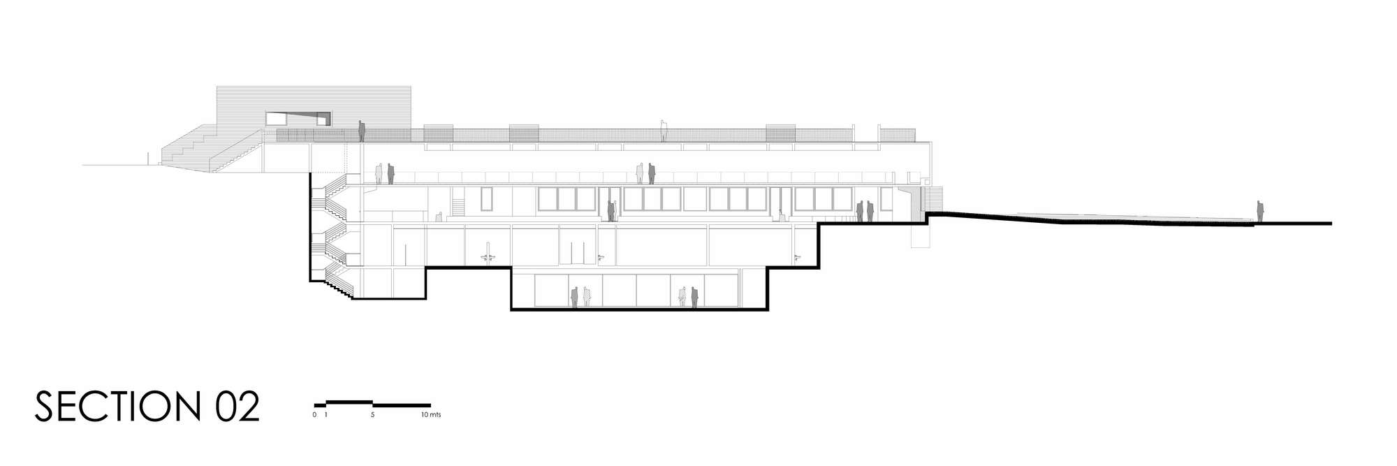 智利森林中的圣乔治学院体育馆-54