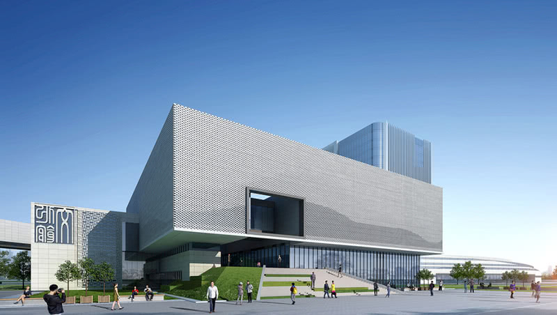 现代都市地标建筑——蓝天会展中心设计案例-11