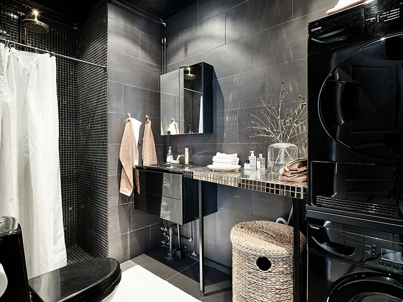 浪漫瑞典小公寓，高挑天花板与温馨阳台的完美结合-13