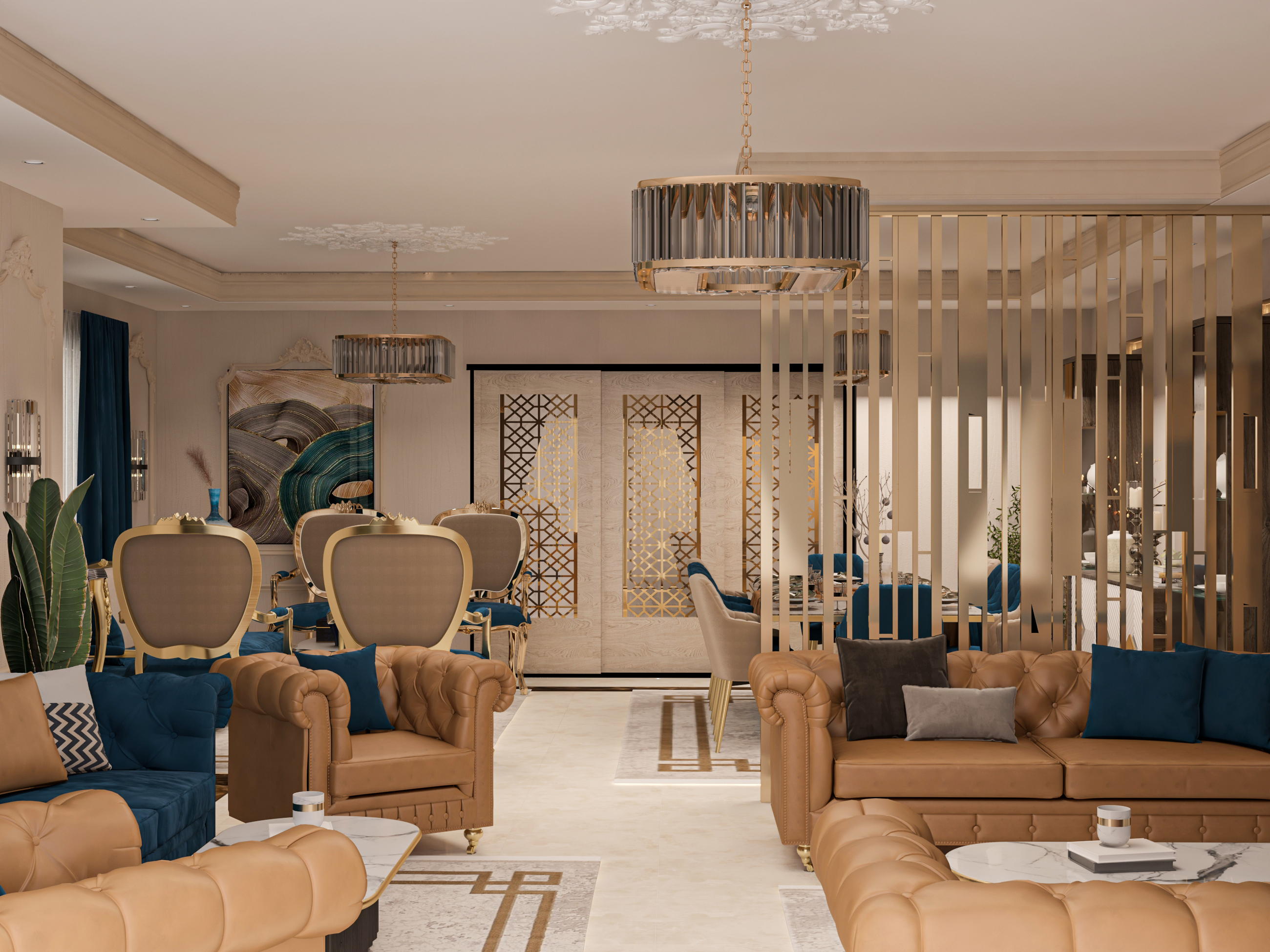 Reception And Dining Area (Design & Shop Drawing)-3