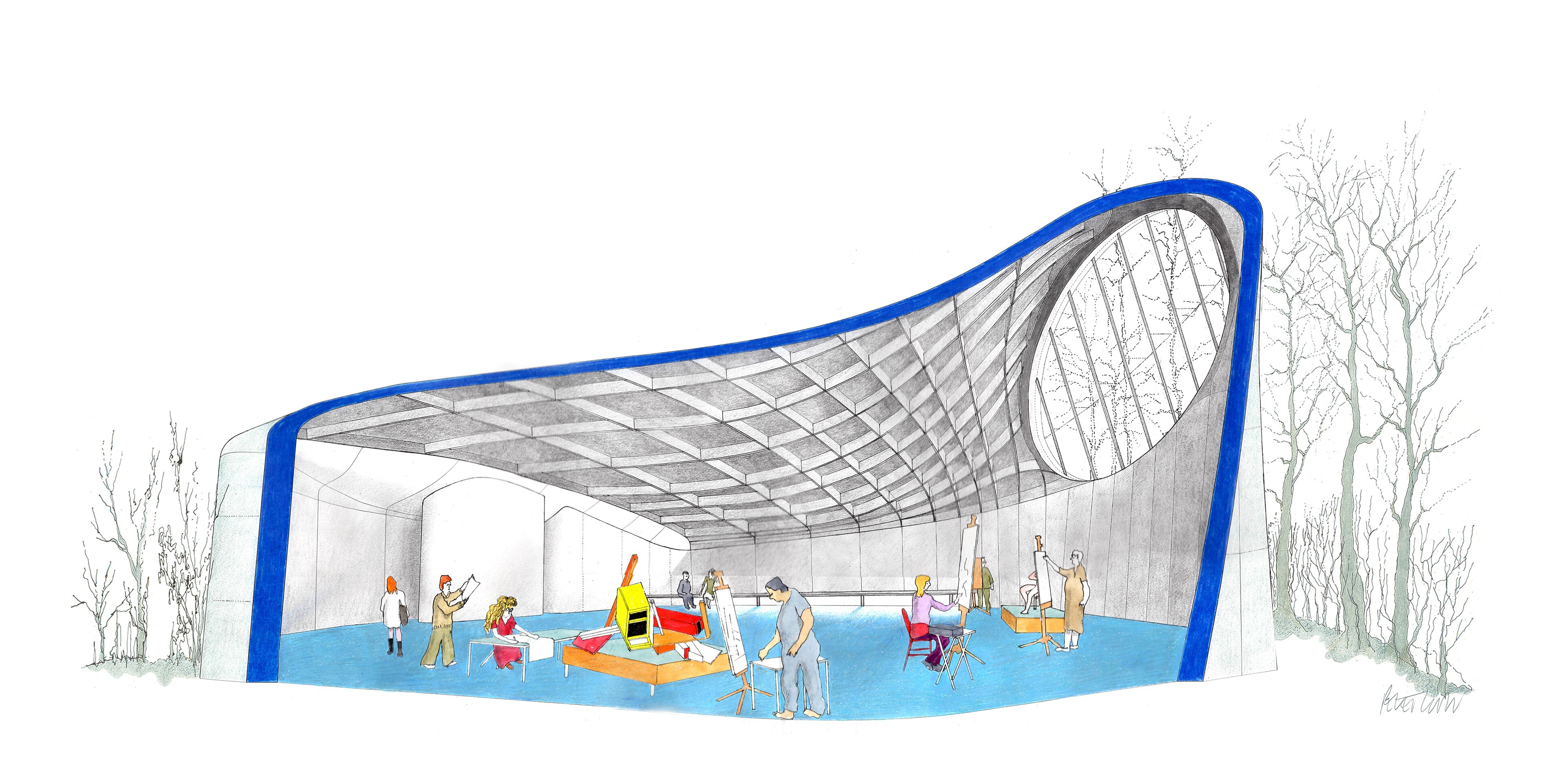 英国波尔艺术学院 | Crab Studio 的绘图工作室-46