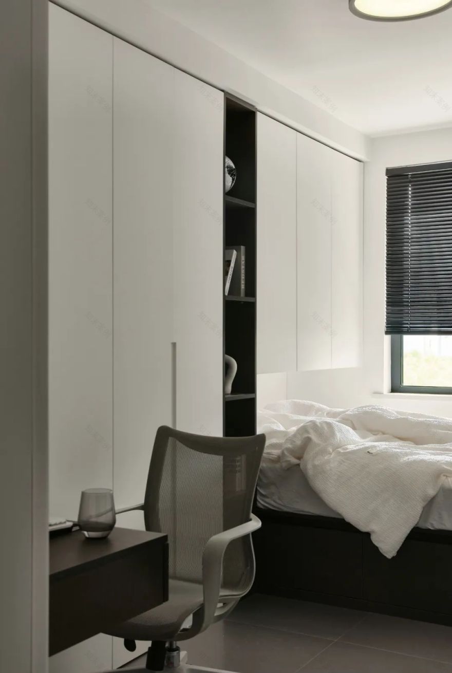 73㎡老房黑白灰简约改造丨壹石空间设计-45