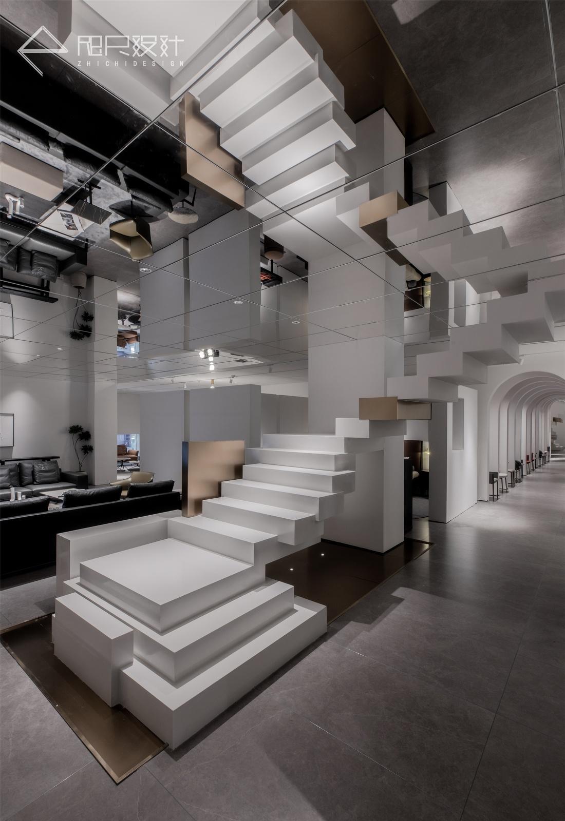 半墙设计、镜像交错,打造个性家居空间-6