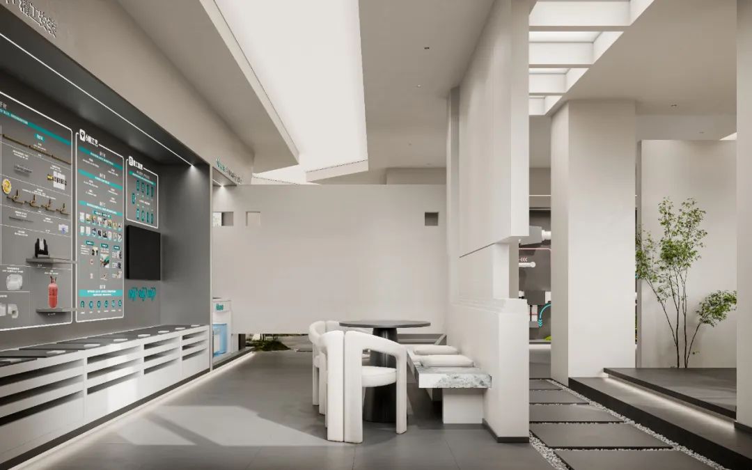 周笙笙展厅设计 · 210m²长垣海信中央空调展厅丨中国河南丨周笙笙全案设计工作室-36