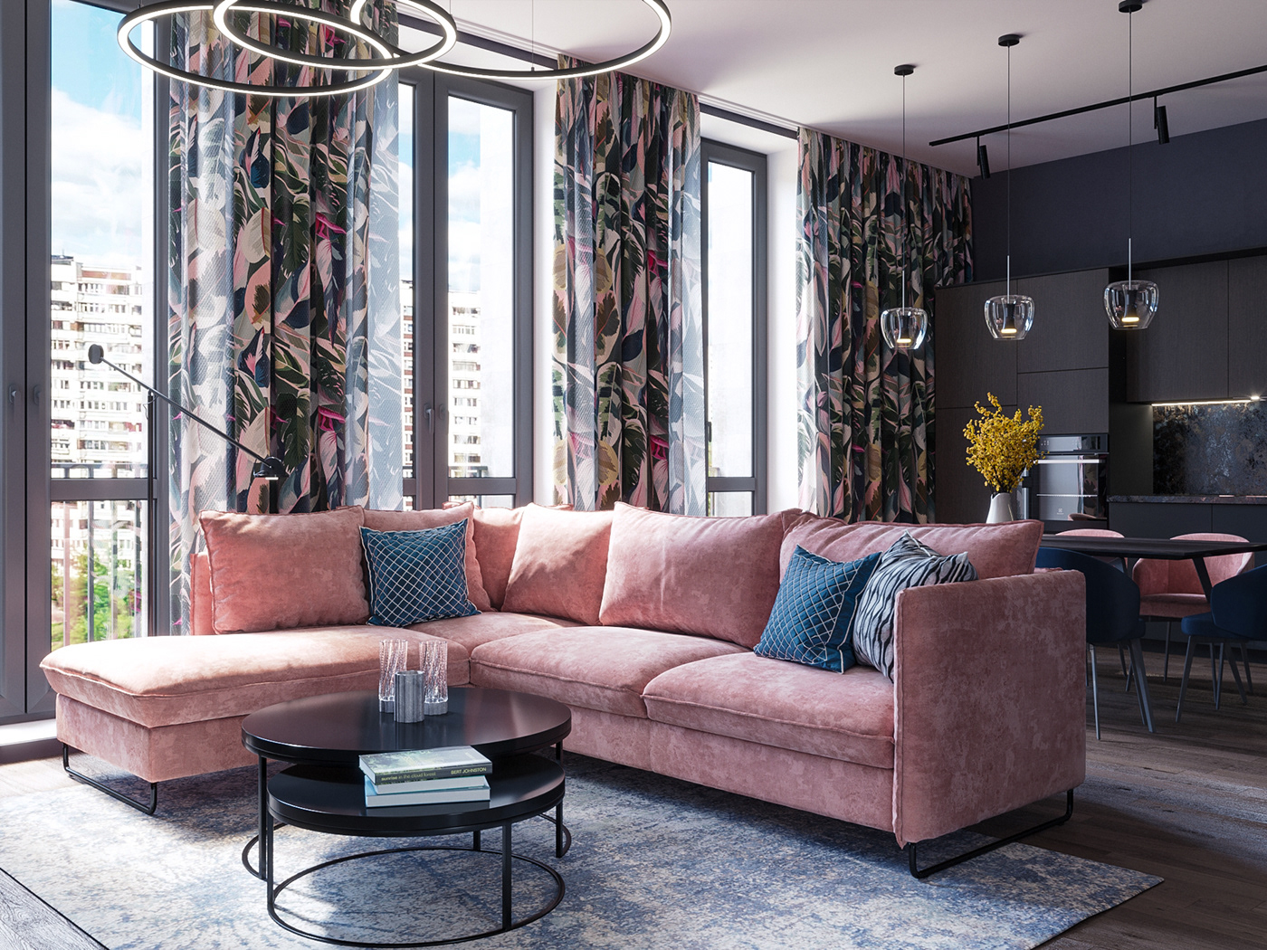 Anastasiya Gushchina丨平层丨Apartment in Moscow 76 m2. Design project.-1