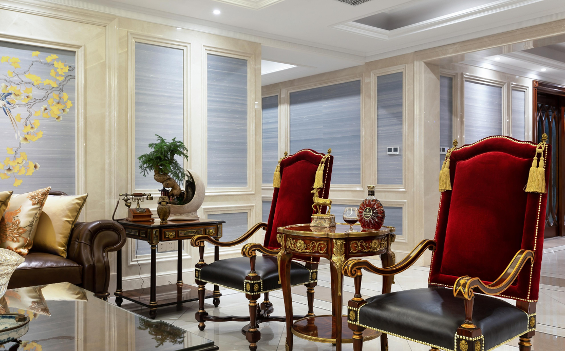 意米软装丨大平层的中式风雅-1