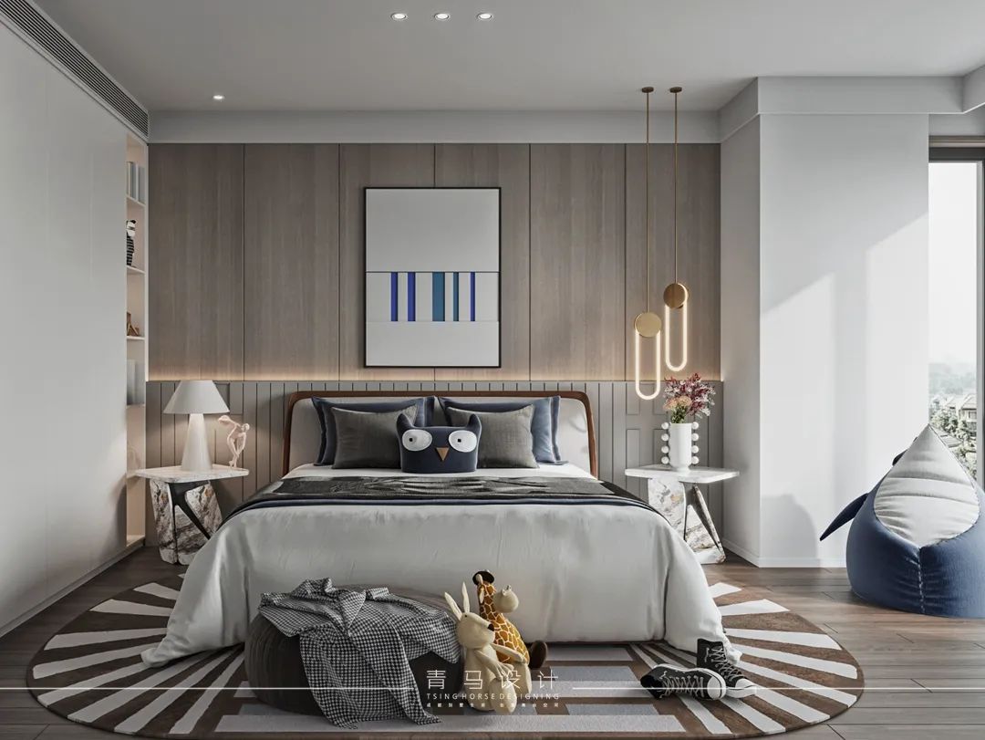 南湖艺境顶复现代简约设计丨青马别墅空间设计-48