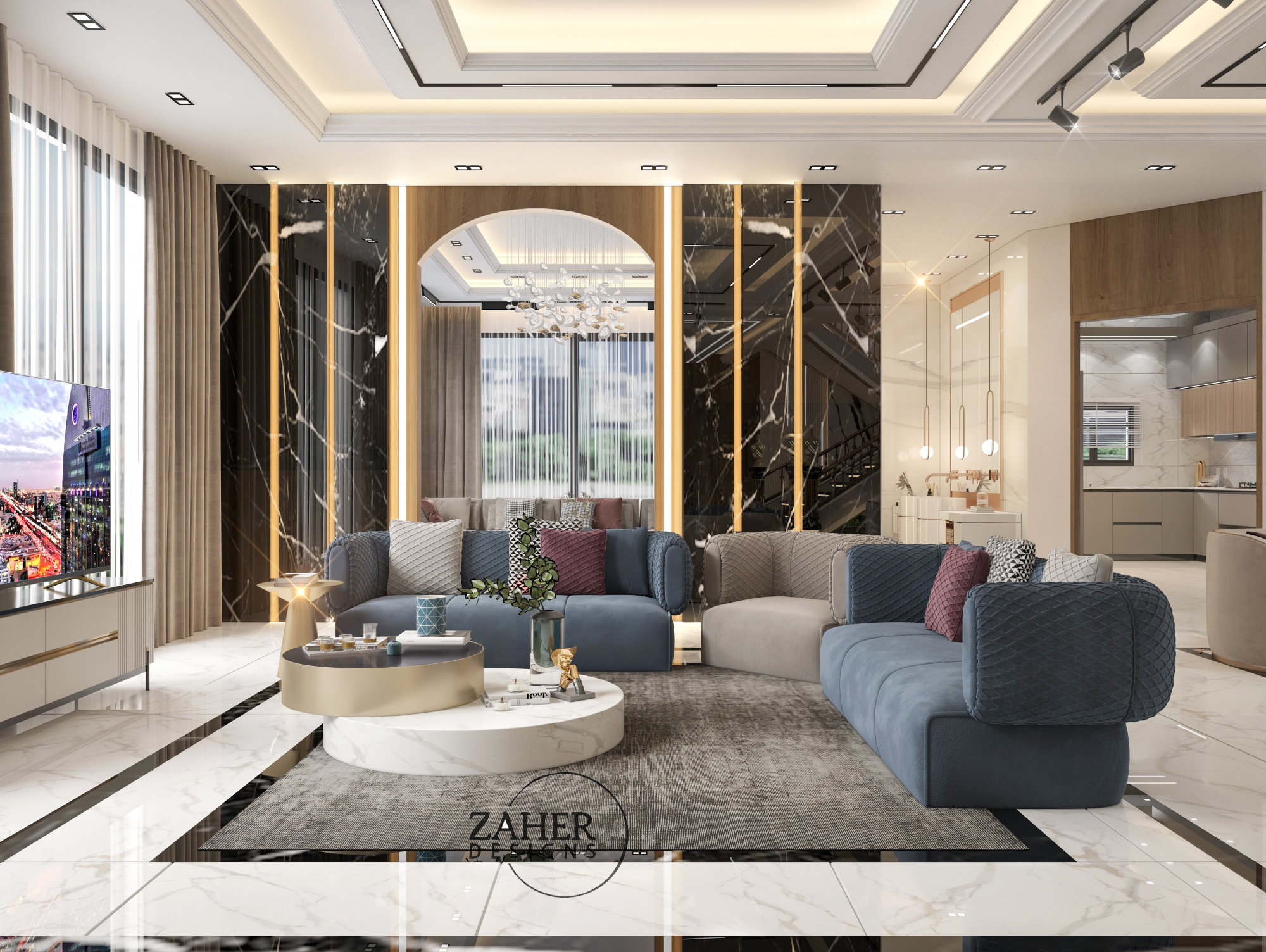 豪华别墅接待处丨沙特阿拉伯-11