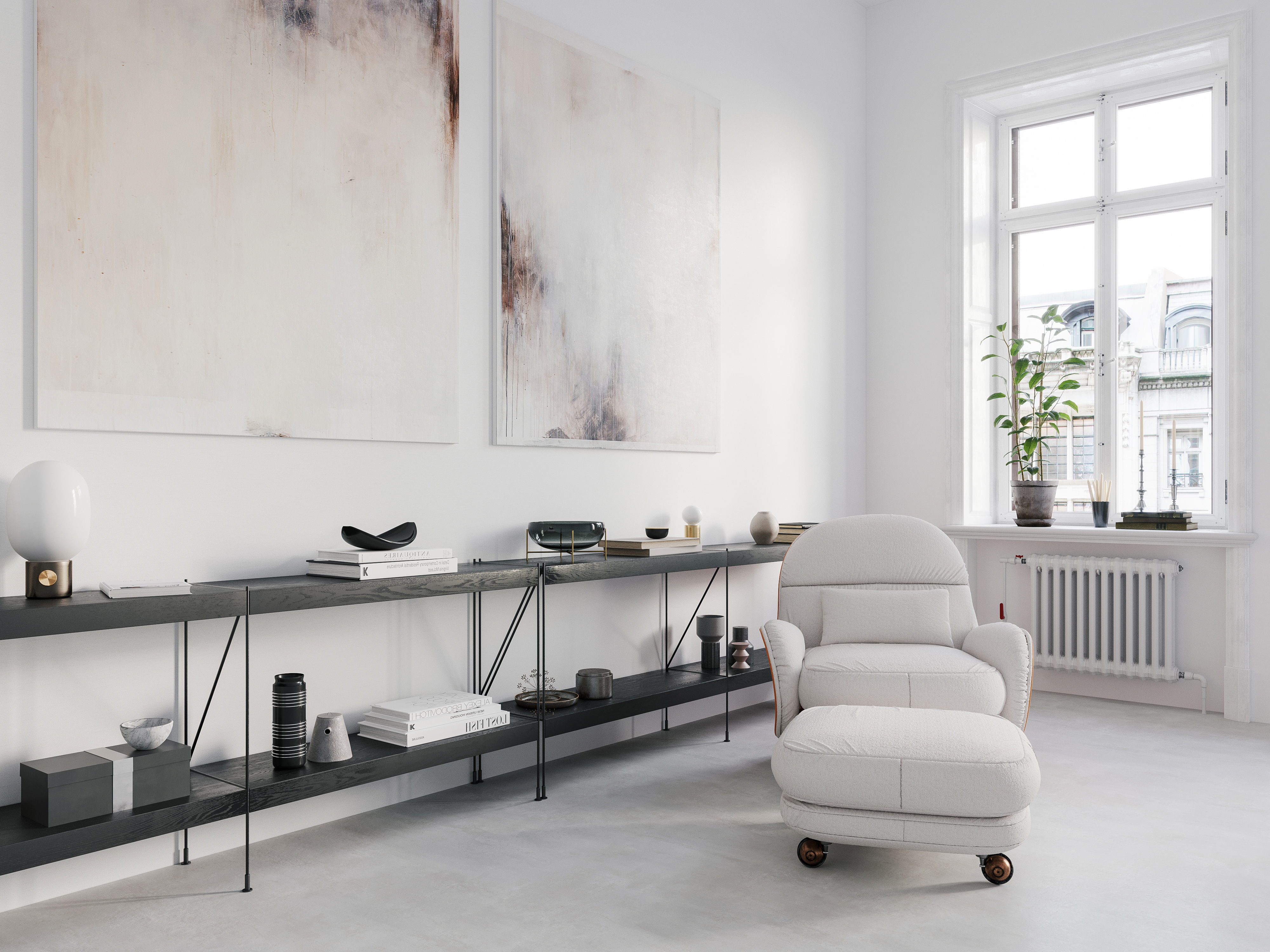 石灰墙与水泥地的艺术碰撞-9