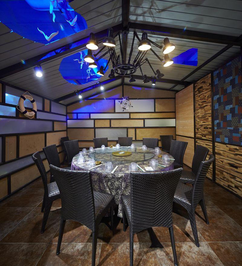 小渔莊海鲜舜耕路 | 倪泽团队打造600㎡自然怀旧空间-12