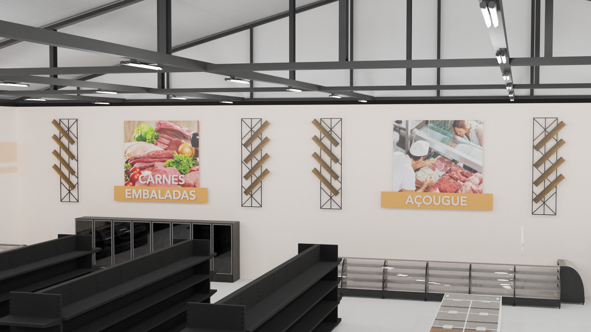 Projeto Interno e Externo 3D para SuperMercado-5