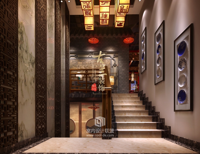 重庆火锅店装修设计——川行记火锅店中式火锅店装修设计-3