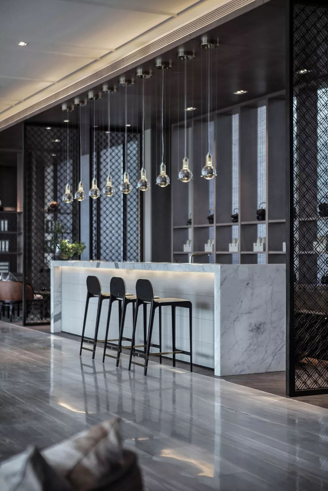 广州臻园营销中心 | “四水归堂”的中式美学空间-33