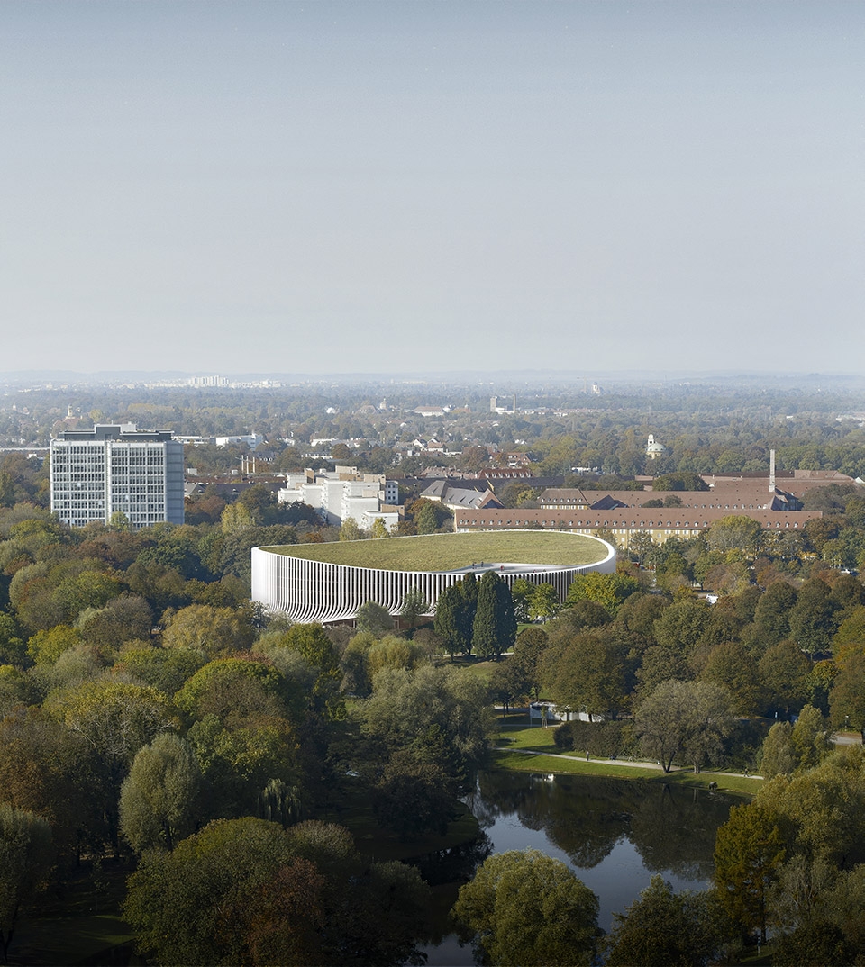 慕尼黑新多功能体育馆 | 垂直绿化与绿色山坡的融合-7