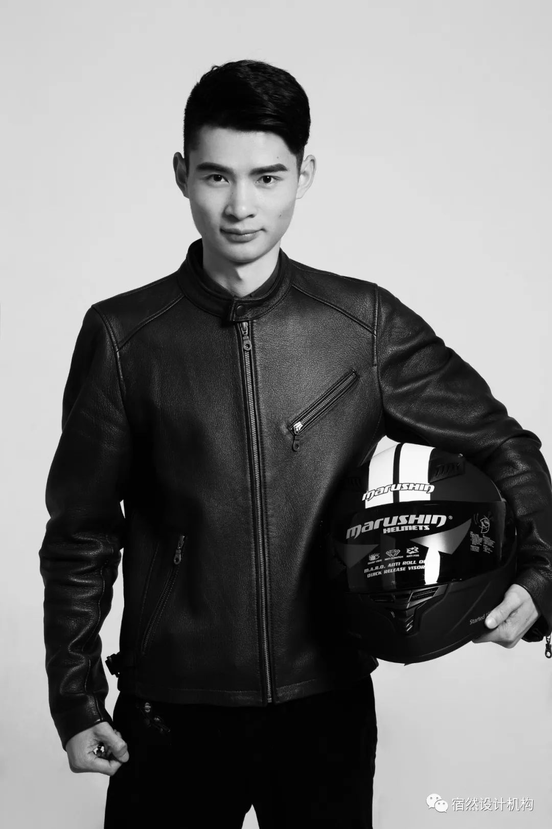 南昌 125㎡现代简约家居,黑白灰中融入绿色与橙色-10