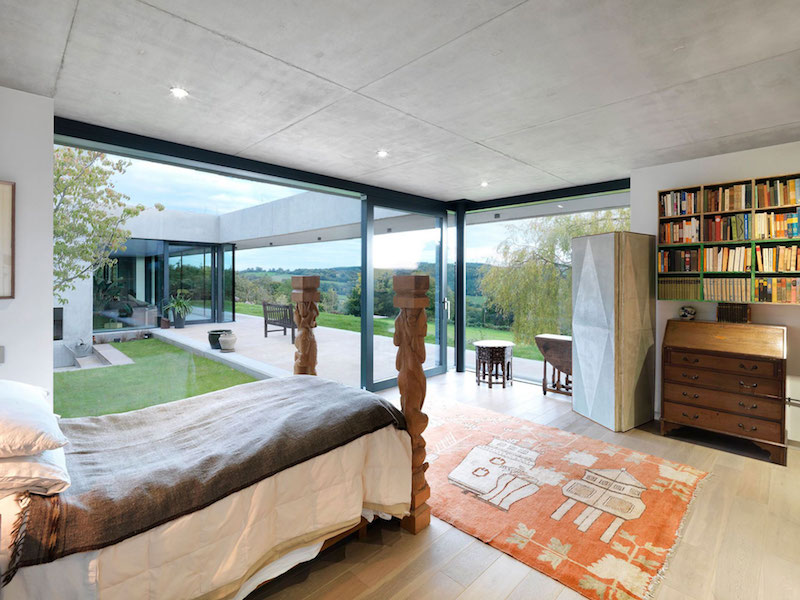 Sunken House With A Courtyard Built Into The Hillside-15