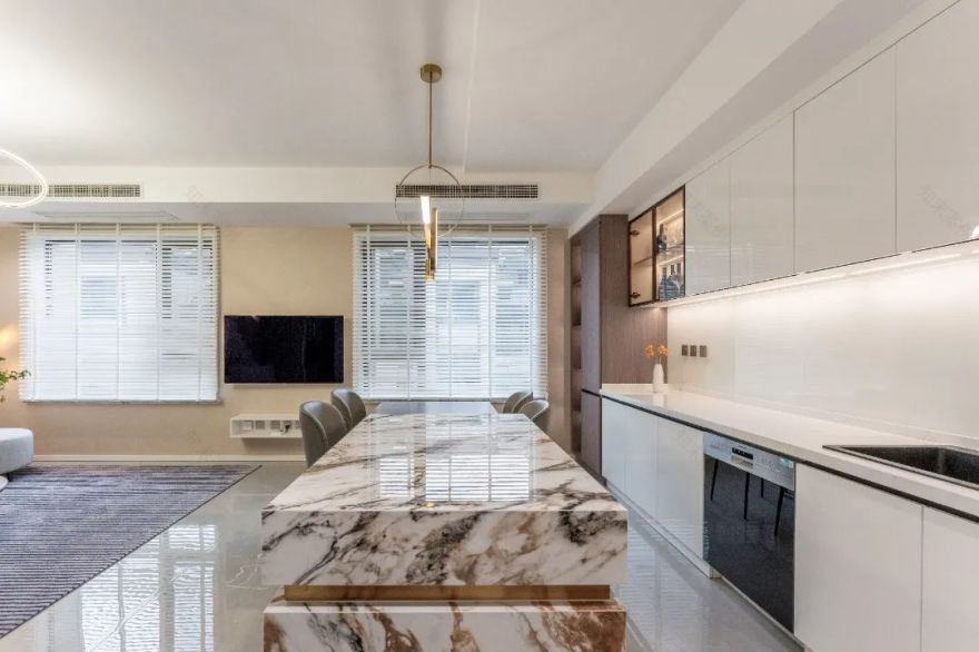 上海 300㎡现代简约别墅设计丨中国上海丨尚层别墅装饰-34