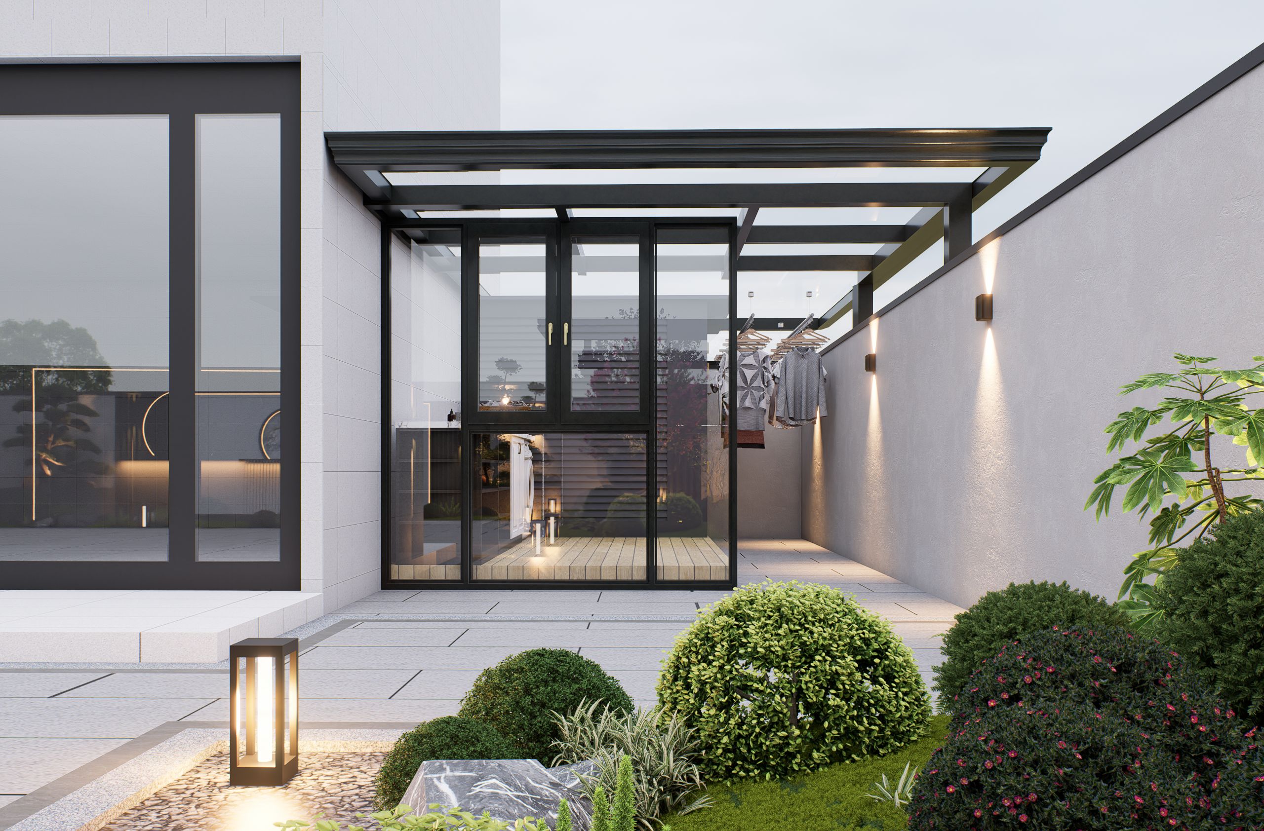 新中式景观庭院-4