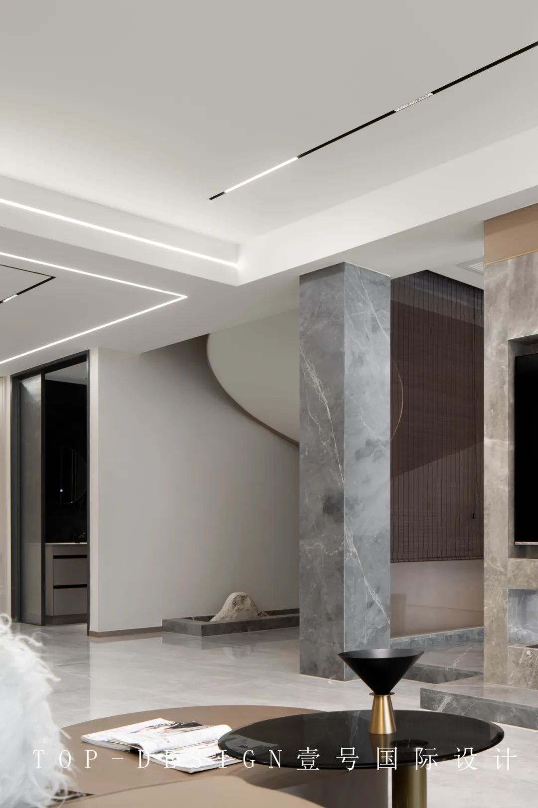 香山麓院现代轻奢别墅设计丨壹号国际设计-25