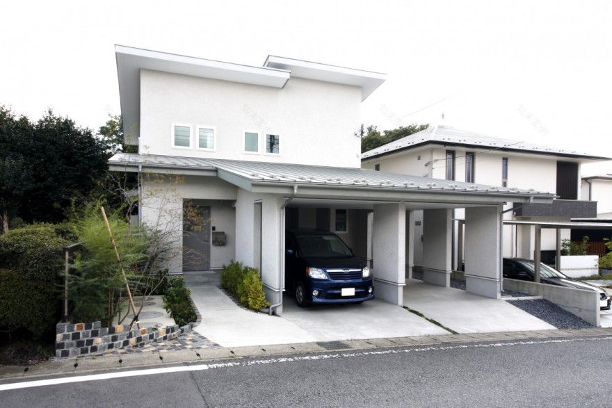 緑の借景が美しいガレージハウス丨(有)ヨシダクラフト,(有)枝川設計-8