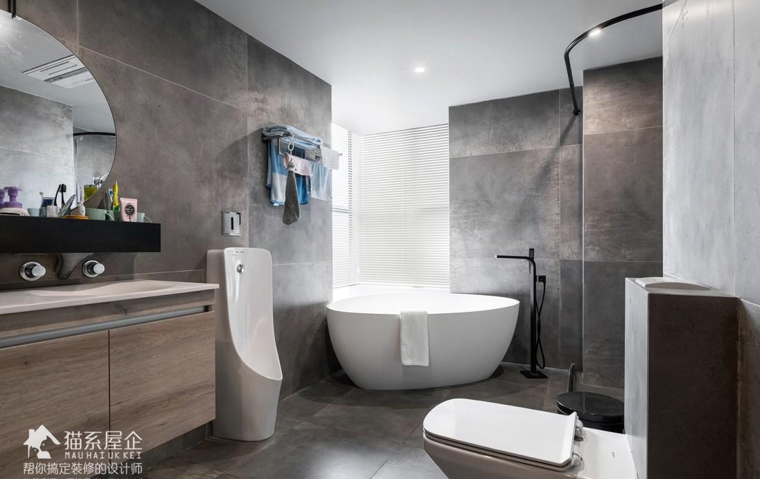 80 后海归 217㎡工业风家设计，全屋无主灯，餐厨一体，阳光房变榻榻米-47