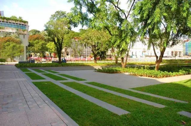 创意铺装设计,草坪与硬质材料的美妙融合-85