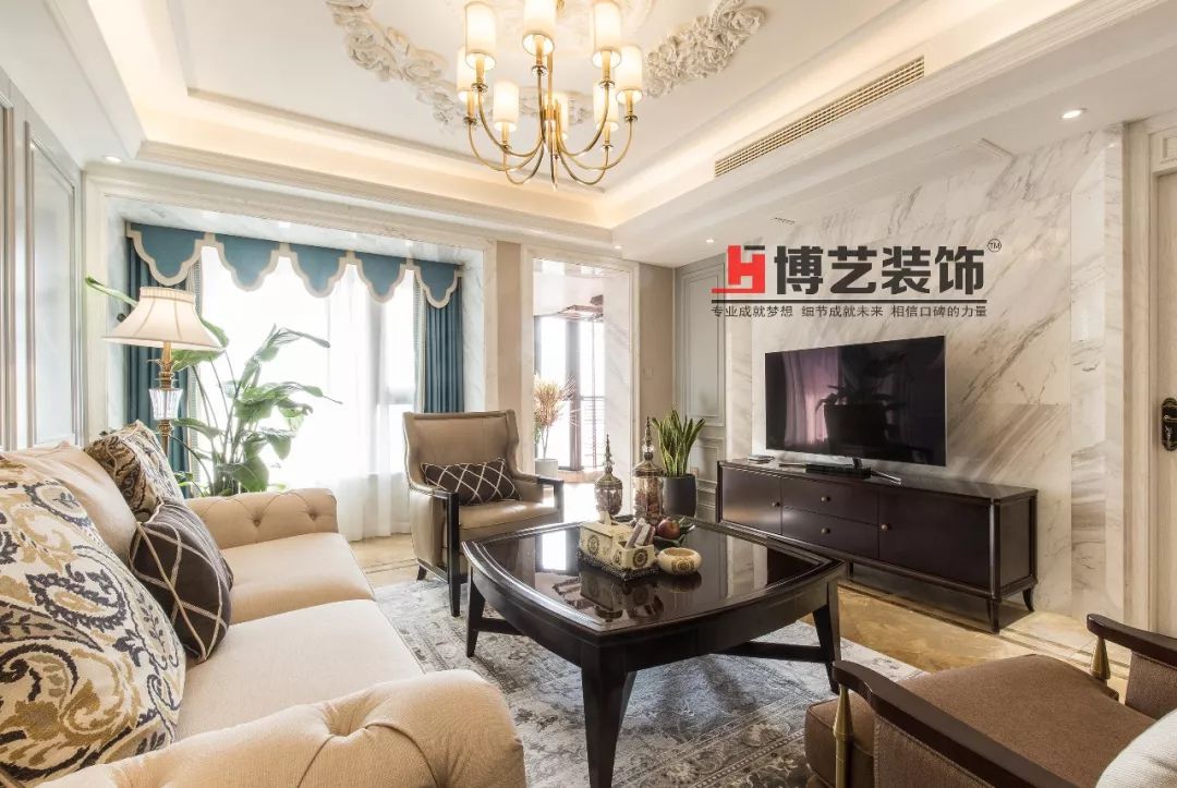 万达华府 140㎡美式轻奢家居，精致优雅的“绮梦”-11