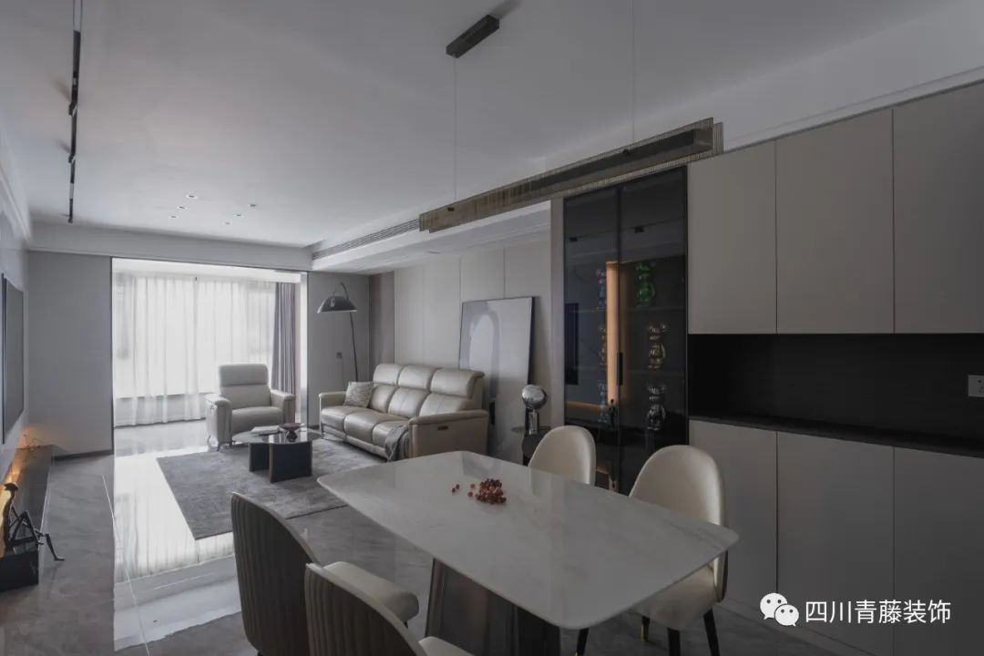 御景苑 160㎡现代简约住宅丨冷雪莲-33