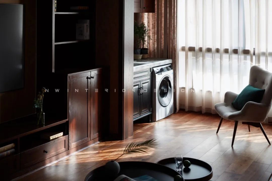 岳阳天伦国际钟宅 | 实景作品《咖啡与香草》——深色调的温馨空间-53