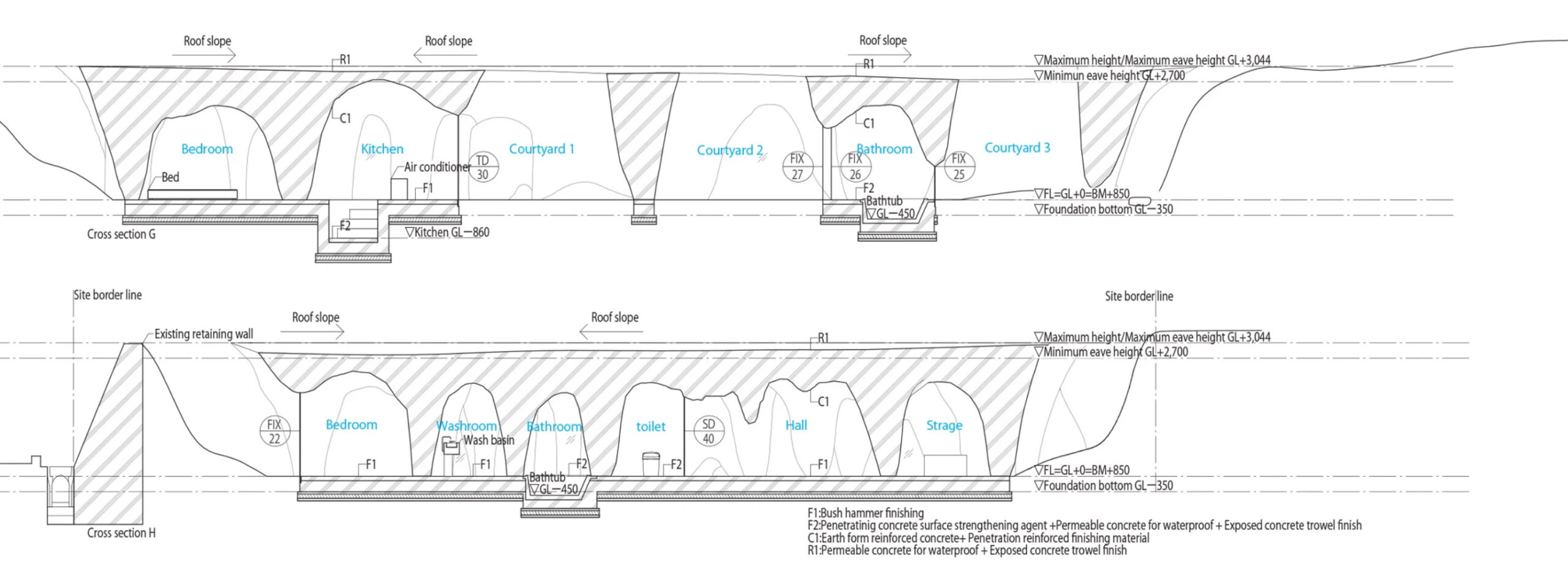 日本地下覆泥住宅与餐厅综合体丨Junya Ishigami + Associates-41