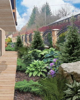 Private Garden On A Slope | Exterior Design