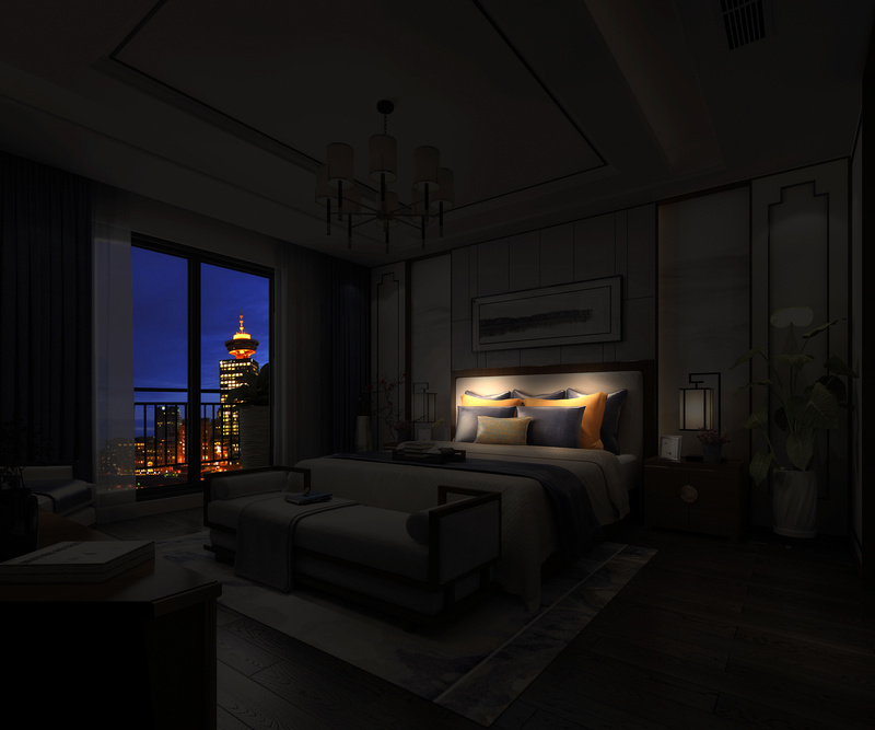 扬中翠竹花苑 | 900平米中式光影大宅的艺术呈现-22