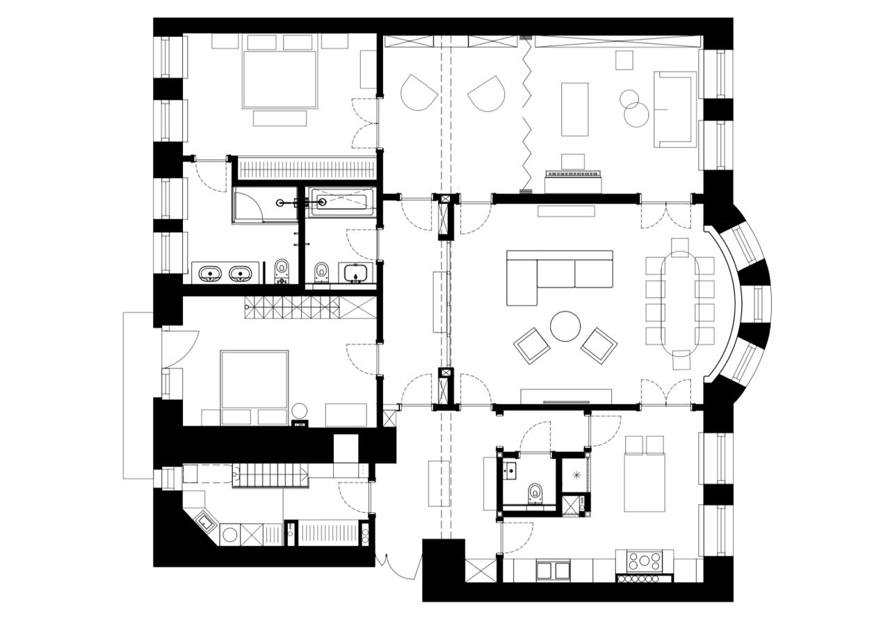 老房子里的现代公寓丨Blockstudio-55