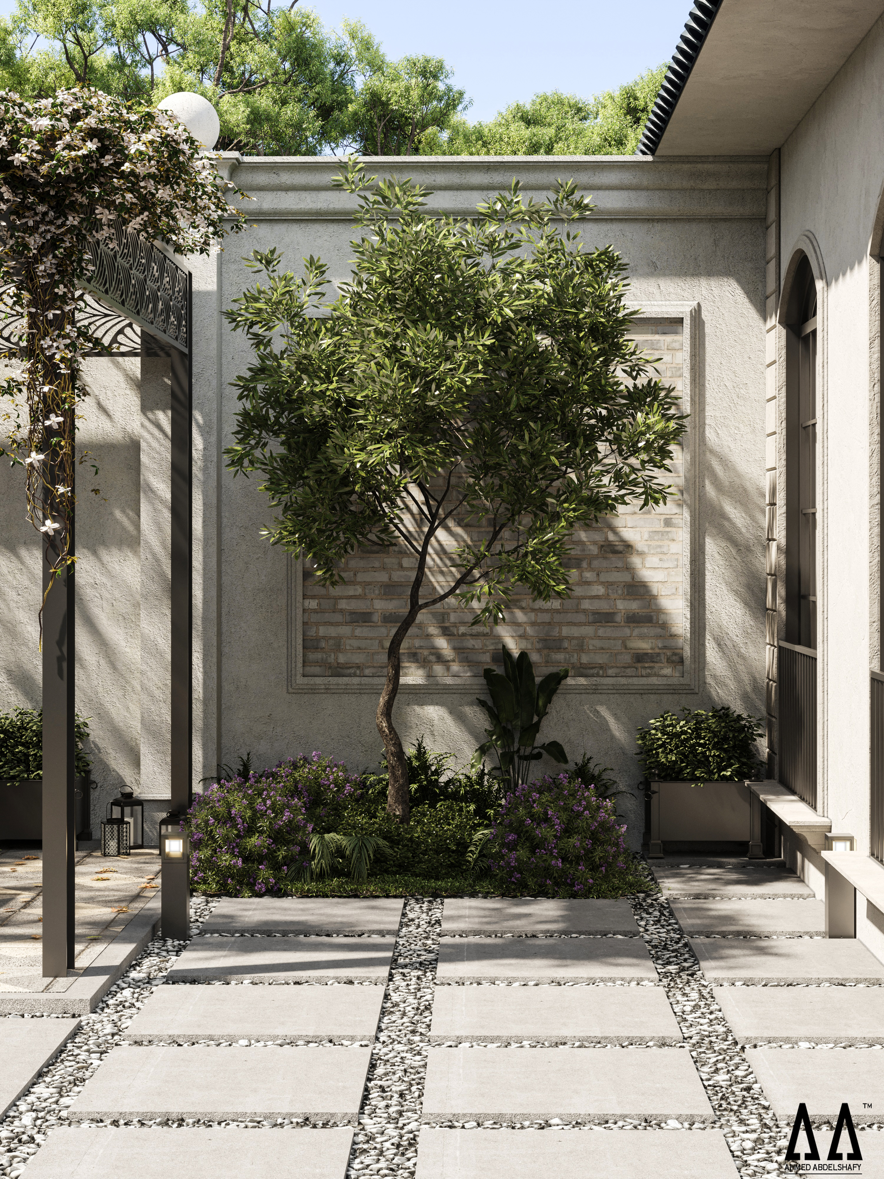 古典别墅景观设计-11