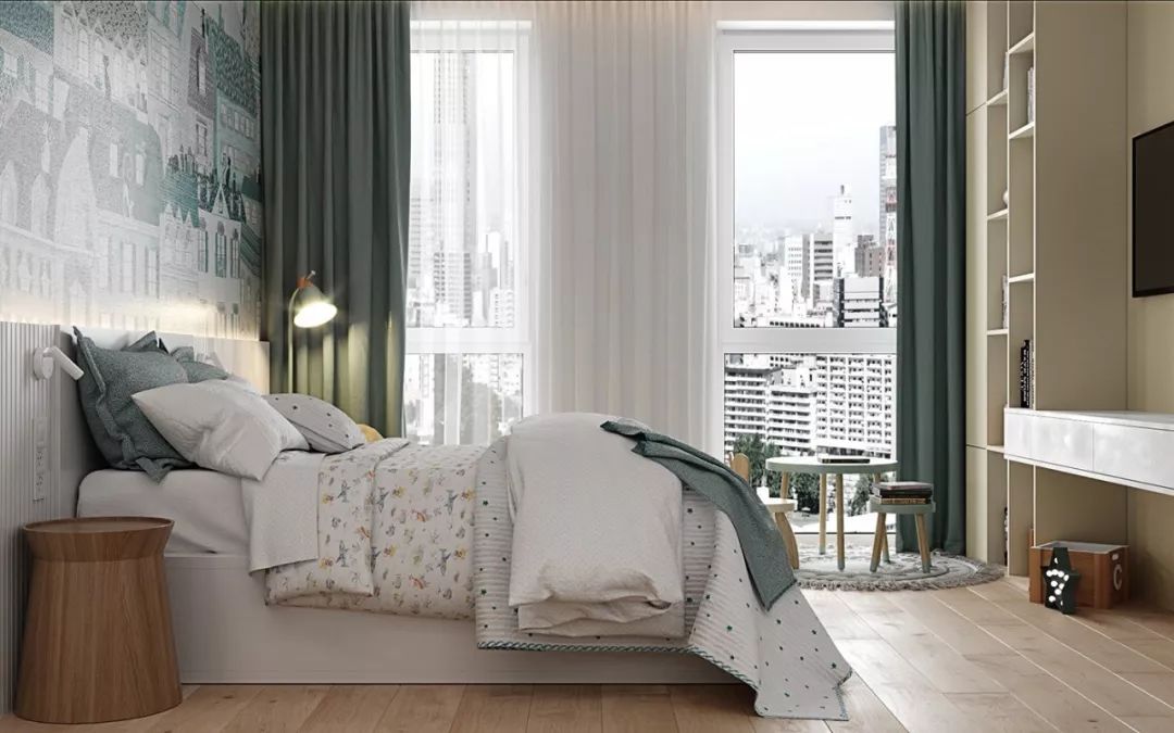 一厅三室,灰色+木色,高级!-59