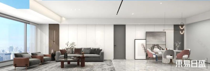 【案例】146㎡现代极简风格:谁说极简=冰冷?这样做平衡得刚刚好!-23