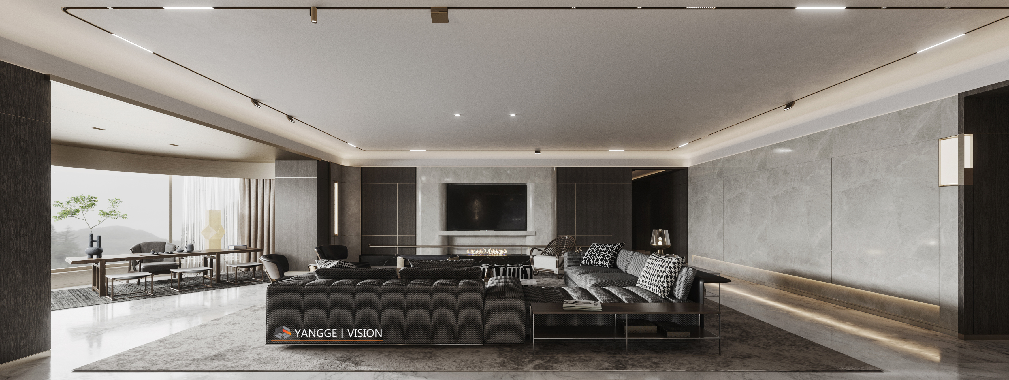 大平层空间设计典范 | PSCC 的两个方案-6