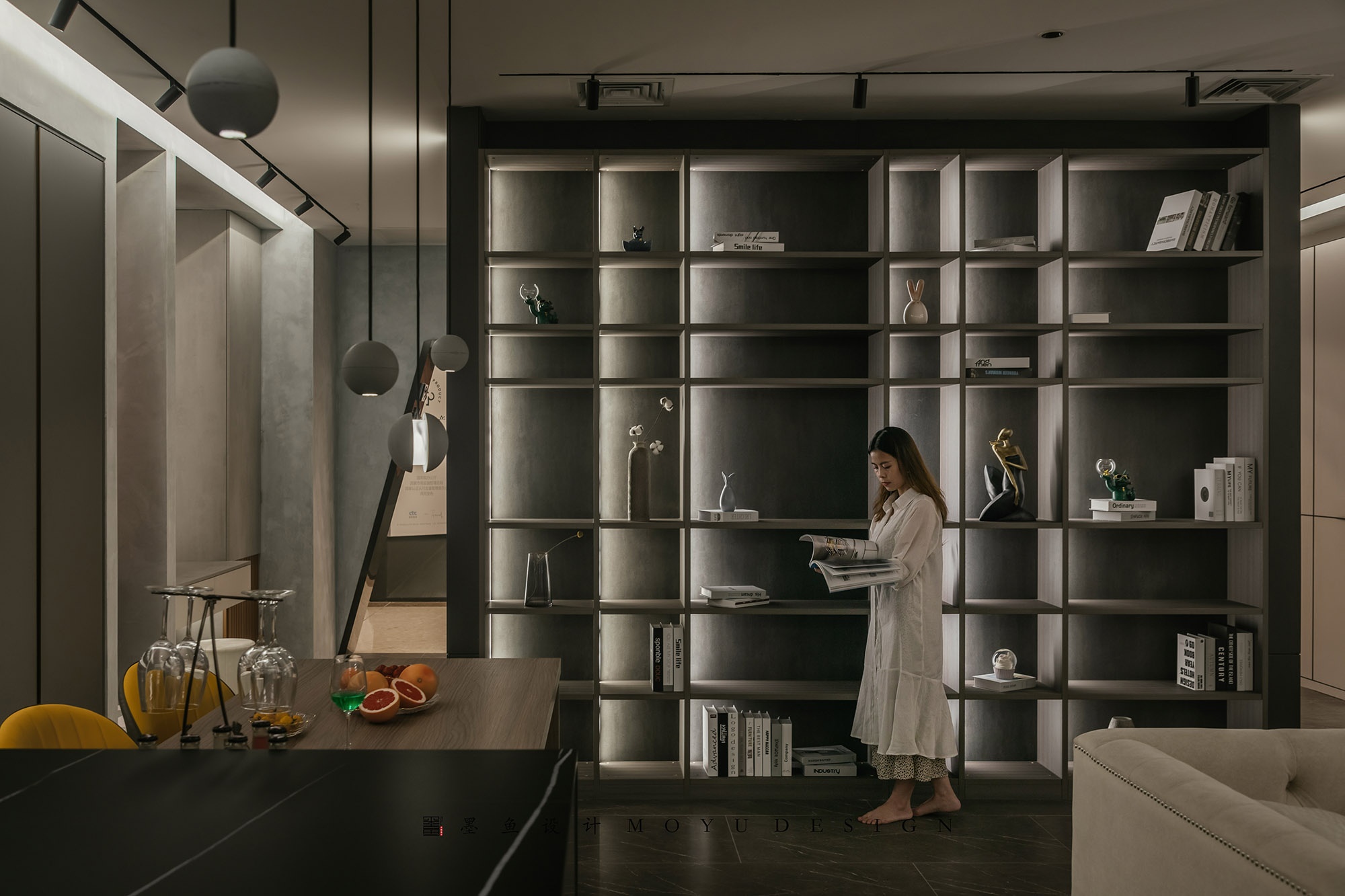 木兮贝全屋定制展厅丨墨鱼空间设计-39