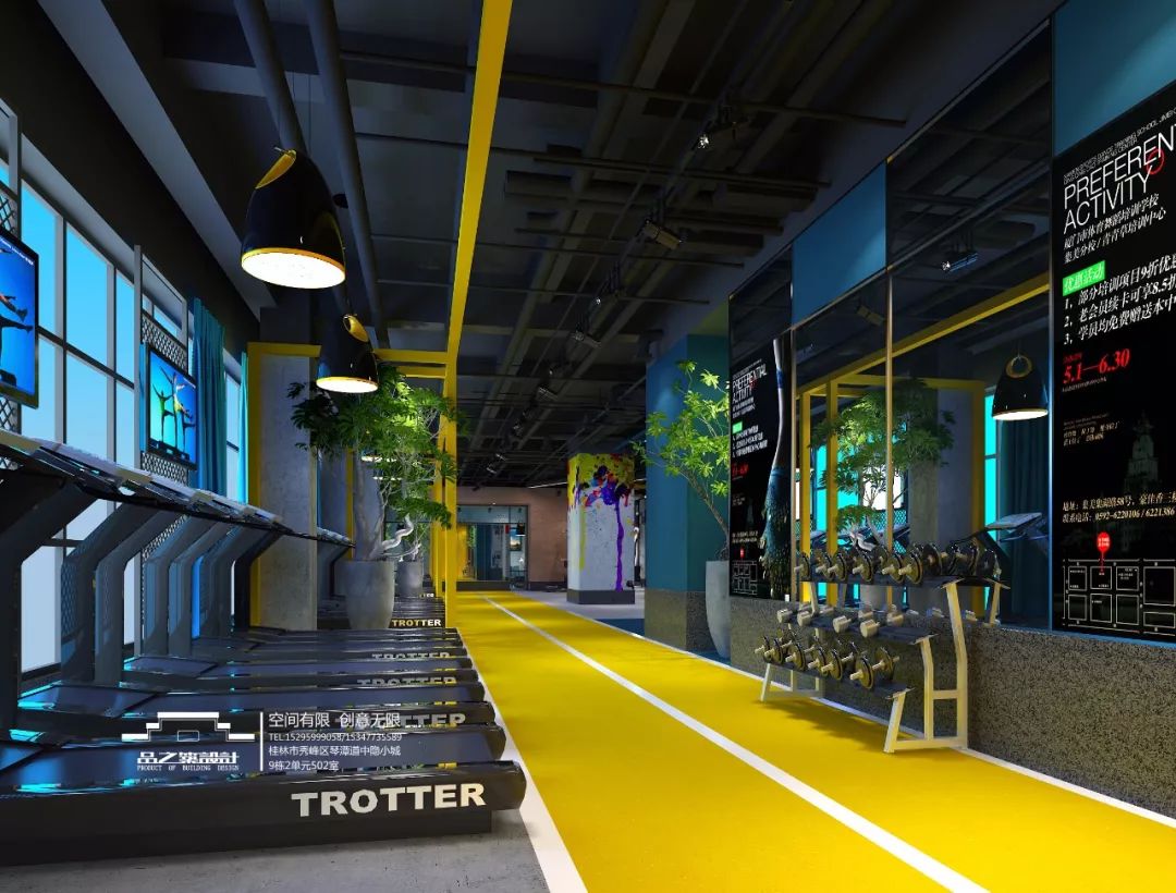 阿比克健身会所-- 哈弗店 | 现代工业风融入春意盎然-33