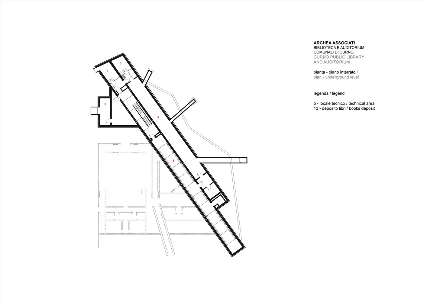 意大利 Curno 公共图书馆与礼堂 | 混凝土与字母的公共空间-26